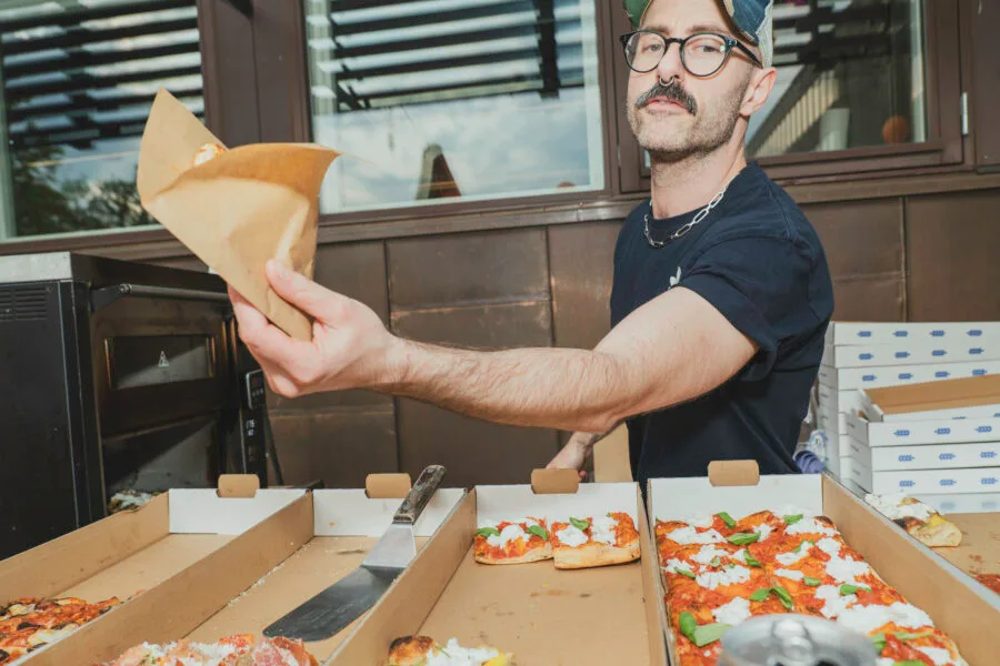Pizza baker att A house Ark A Yard summer party